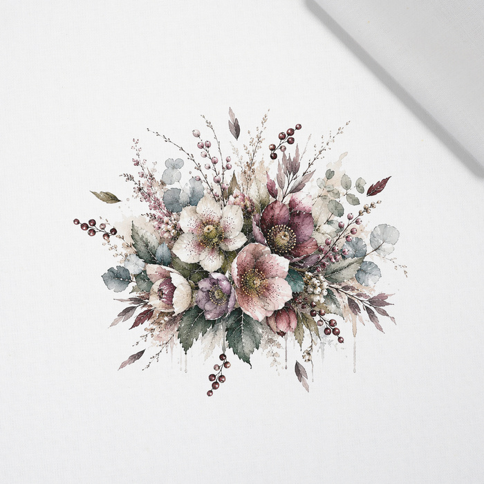 WINTER GARDEN WZ. 15 - panel (60cm x 50cm) tkanina bawełniana