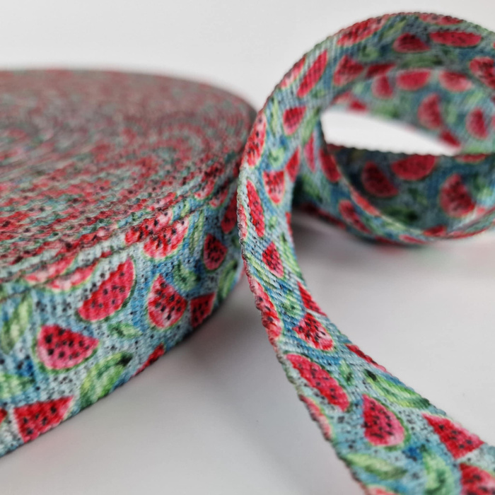 Webbing Tape with Print 25mm - Tutti Frutti wz. 4