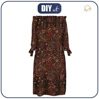 DRESS "CARMEN" - LACE FLOWERS - sewing set