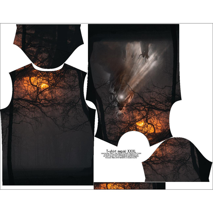 PÁNSKÉ TRIČKO - TAŃCE BESTIE - Sada šití XXL