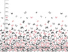 BUTTERFLIES PINK - dress panel 