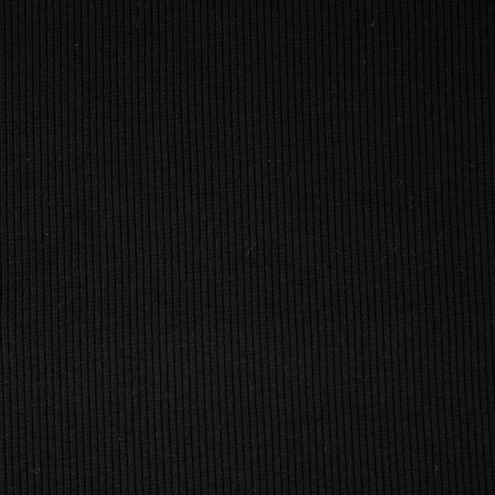 Strickware gerippt - SCHWARZ (D-16)