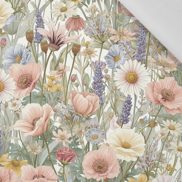 PASTEL FLOWERS WZ. 35 - Viskose Webware