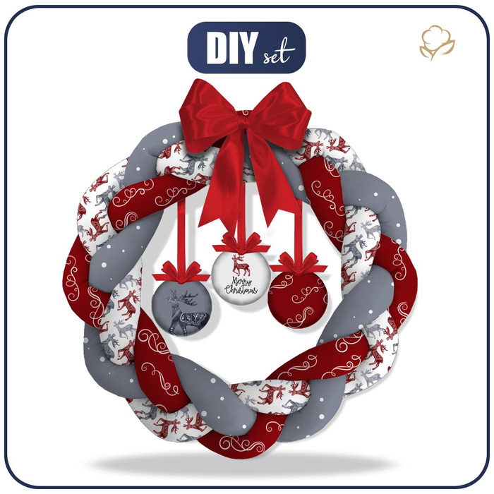 CHRISTMAS WREATH - REINDEERS  (NORDIC CHRISTMAS) - sewing set
