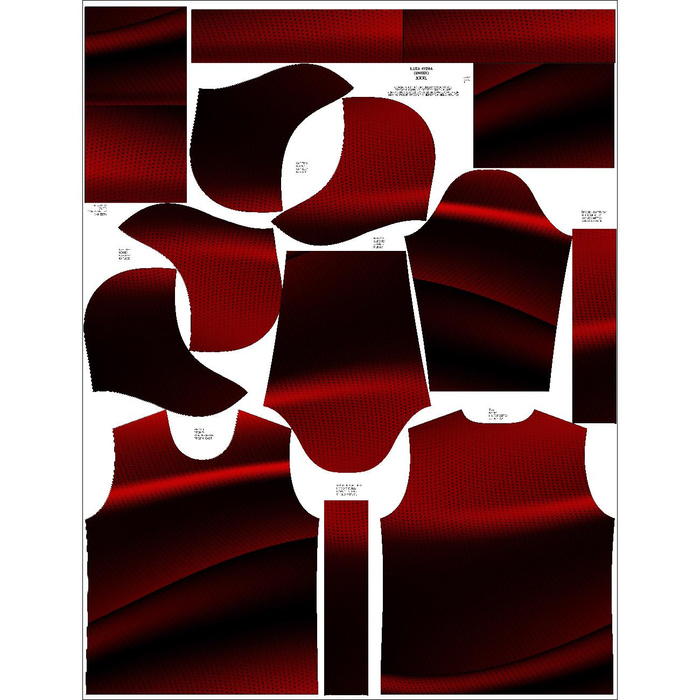 UNISEX HOODIE (HYDRA) - ABSTRACTION pat. 5 - sewing set L