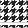 BLACK HOUNDSTOOTH (big) / WHITE - single jersey with elastane 