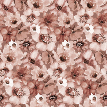 FLOWERS wz.1 / Mocha Mousse  - single jersey