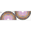 Circle skirt panel - SUNSET FLOWERS