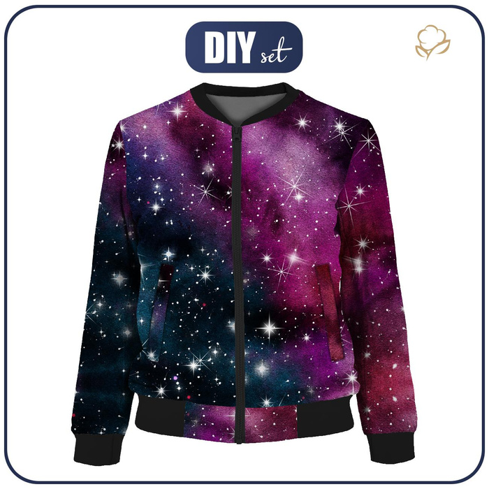 DAMEN BOMBERJACKE (KAMA) - AQUARELL GALAXIE MS. 8 - Nähset L