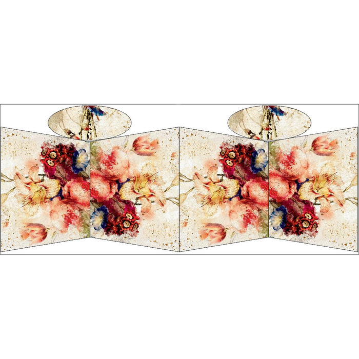 TORBA SHOPPER - WATERCOLOR FLOWERS WZ. 5 - zestaw do uszycia