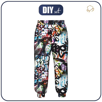 JOGGERY DZIECIĘCE (ROBIN) - STREET ART WZ. 4 - zestaw do uszycia (98/104)