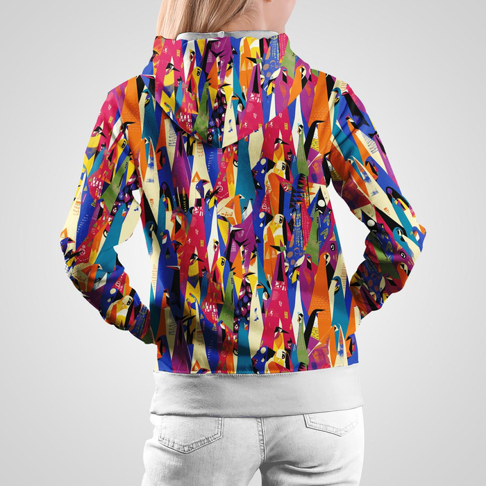 GEOMETRIC PENGUINS - single jersey