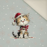 CHRISTMAS PETS WZ. 3 - panel (60cm x 50cm) - Welur tapicerski