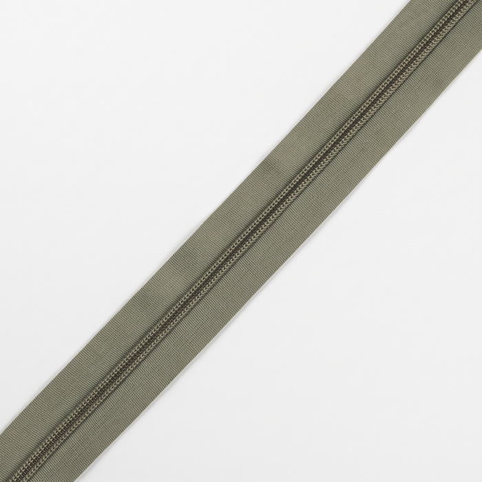 Zipper tape 5 mm rose olive - 170