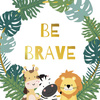 BE BRAVE ( WILD & FREE ) - panel looped knit