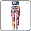DAMEN THERMO LEGGINGS (GRETA) - BUNTE KUNST - Nähset L