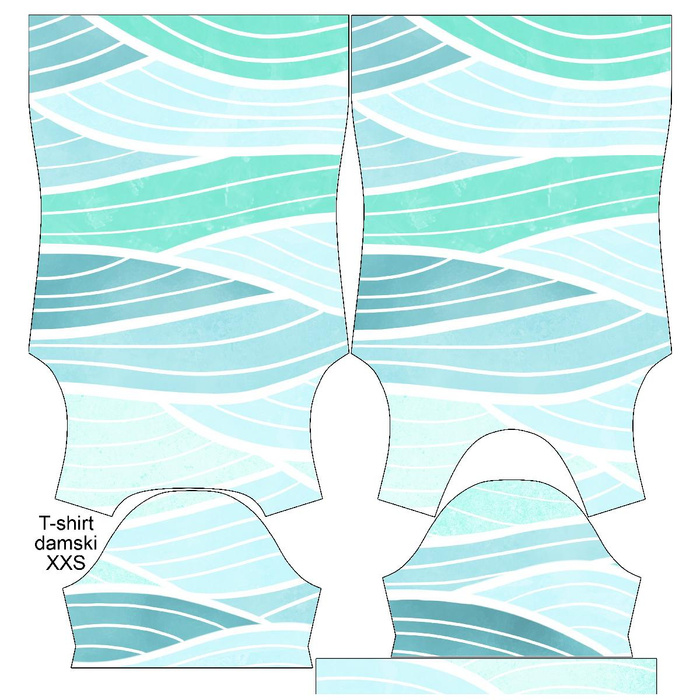 WOMEN’S T-SHIRT - WAVES No. 2 - single jersey