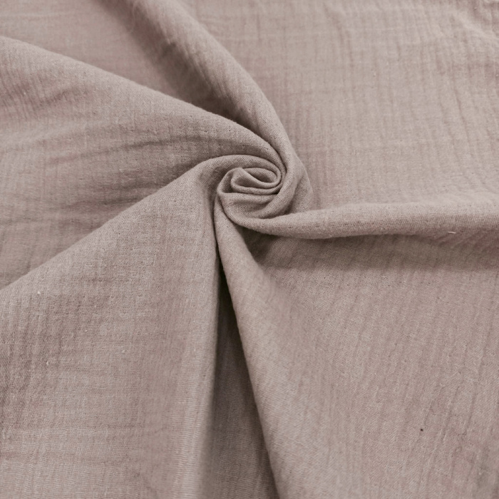 Cotton Muslin Double Gauze - CAFE LATTE