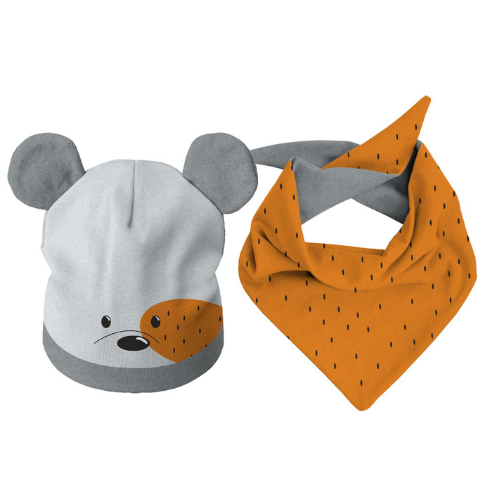 KID'S CAP AND SCARF (TEDDY) - DOGGIE 55-58