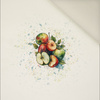 TUTTI FRUTTI APPLES - panel (60cm x 50cm)  Potahový velur 