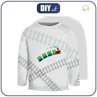 LONGSLEEVE - LOKOMOTIVE (Zug) / acid (grau) - Single Jersey (134/140)