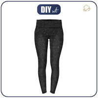 WOMEN'S THERMO LEGGINGS (GRETA) - ETNO / contour - sewing set
