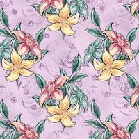 TROPICAL FLOWERS - Viscose jersey