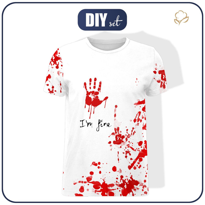 T-SHIRT MĘSKI - I'M FINE - single jersey S