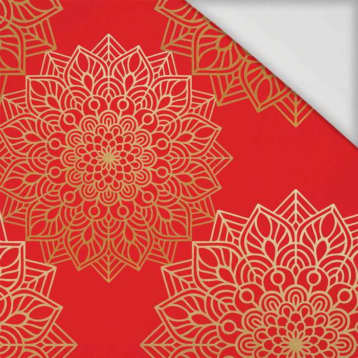 MANDALA pat. 5 / red- Viscose jersey