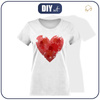 T-SHIRT DAMSKI - SERCE - single jersey XXS