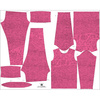 THERMO GIRL'S SET (NANCY) - MELANGE FUCHSIA - sewing set 92