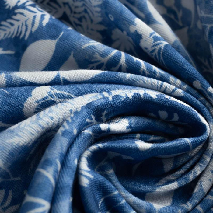 BIAŁE PAPROTKI (CLASSIC BLUE) - softshell