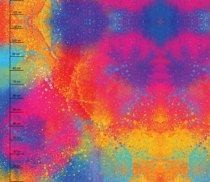 KOLOROWE KLEKSY - panel sukienkowy TE210