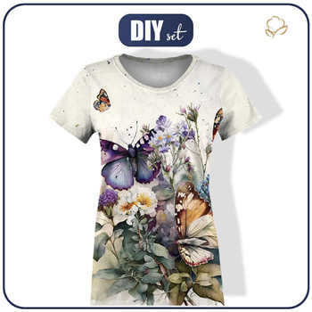 WOMEN’S T-SHIRT - BEAUTIFUL BUTTERFLY PAT. 2 - sewing set L