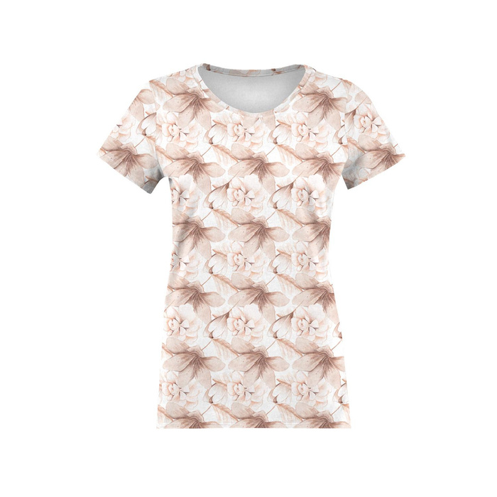 DAMEN T-SHIRT - RETRO FLOWERS m. 1 - Single Jersey  