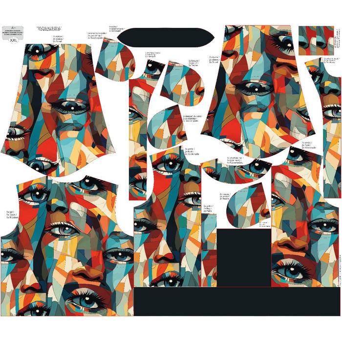 WOMEN’S BOMBER JACKET (KAMA) - EYES - sewing set XL