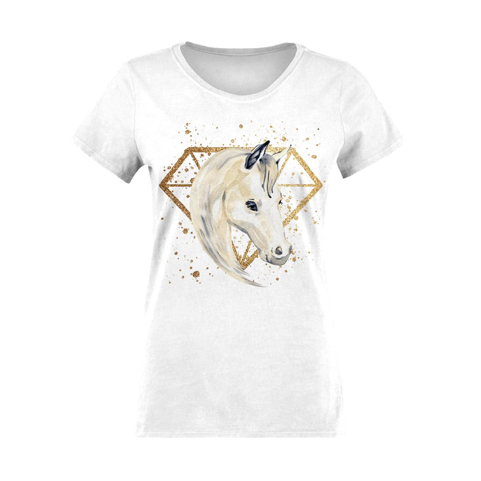 DAMEN T-SHIRT - PFERD m. 4 - Single Jersey XS