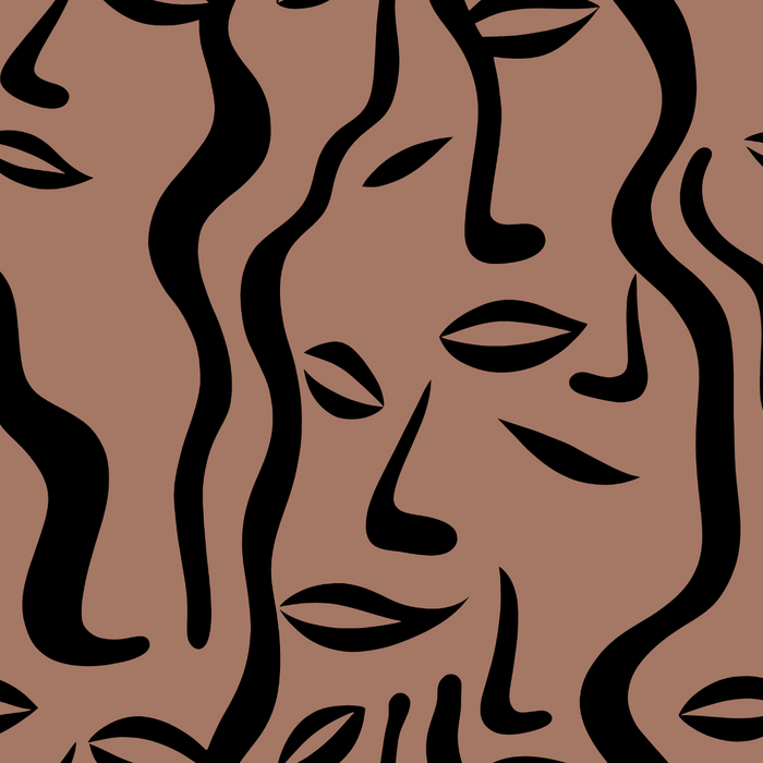 BOHO / Mocha Mousse  - Baumwoll Webware