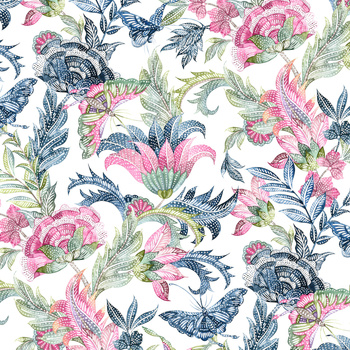 AMBATIK pat. 2 - Cotton muslin