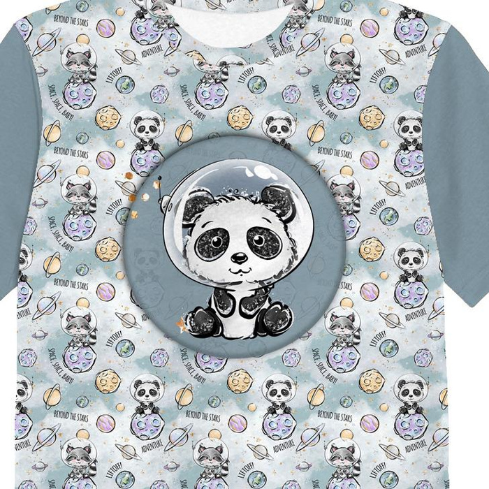 T-SHIRT DZIECIĘCY - SŁODZIAKI wz. 12 (SŁODZIAKI W KOSMOSIE) - single jersey (116/122)