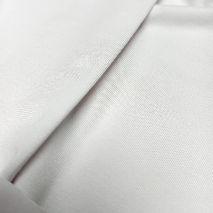 Jersey bambusowy z elastanem - BIAŁY
