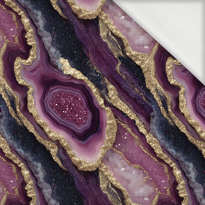 Gilded Glamour wz. 3 - looped knit fabric with elastane ITY