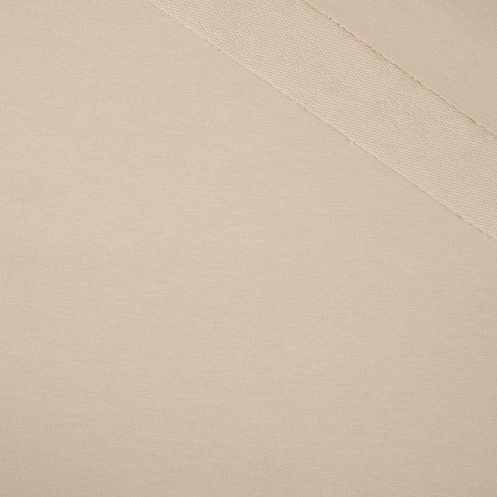 D-55 LIGHT BEIGE - looped knitwear with elastan