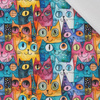 NEON CATS WZ.2 - viscose woven fabric