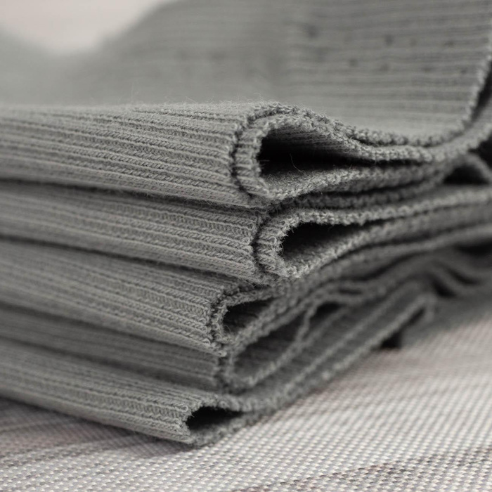 Rib Jersey fabric Unicolour - GREY (D-995)