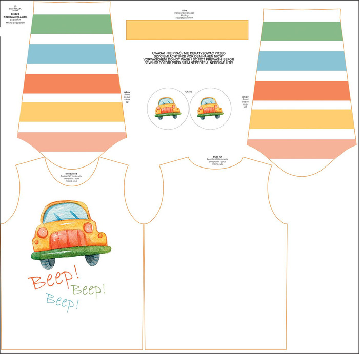 Longsleeve - BEEP! BEEP! - sewing set