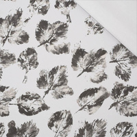 45cm GREY LEAVES - single jersey with elastane