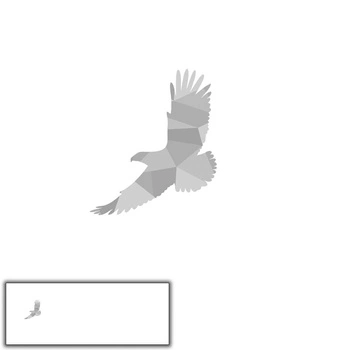 GEOMETRISCHER ADLER (ADVENTURE) - panoramisches Paneel 60 cm