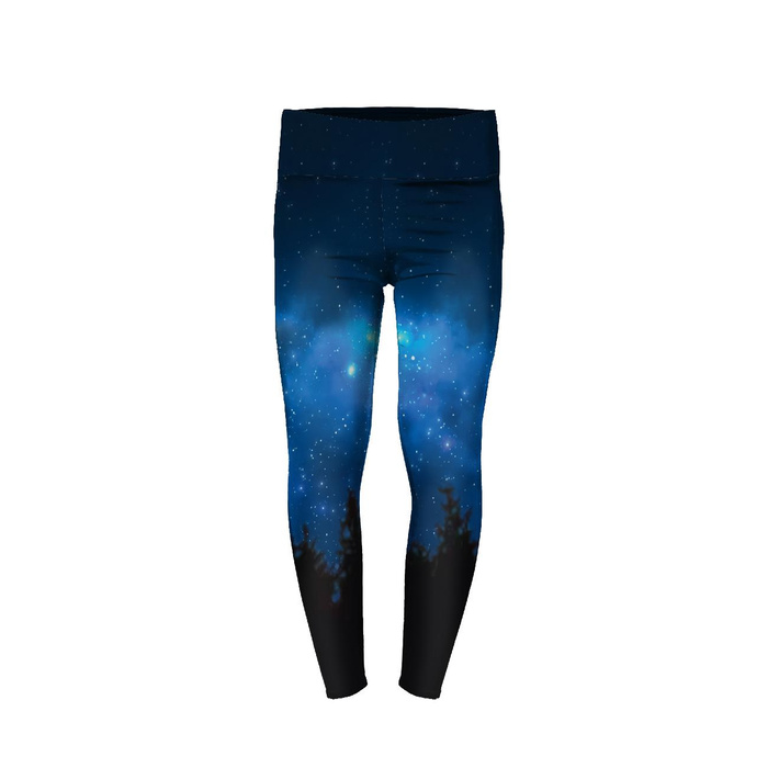 GIRLS THERMO LEGGINGS (DORA) - NIGHT SKY - sewing set 140