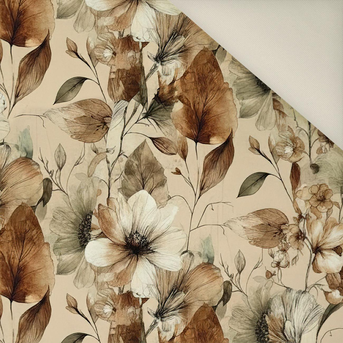 AUTUMN FLOWERS wz.22- Upholstery velour